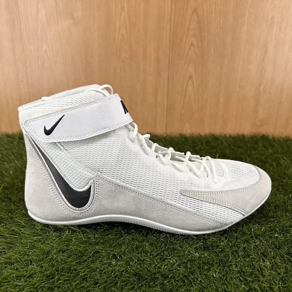 Nike Speedsweep VIII White Black Wrestling Shoes HF9132-100 Men's Size 13
